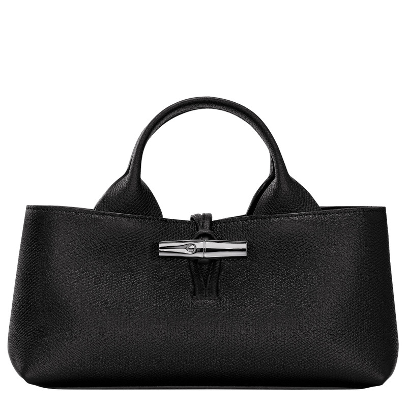 Le Roseau S Handbag Black - Leather 1