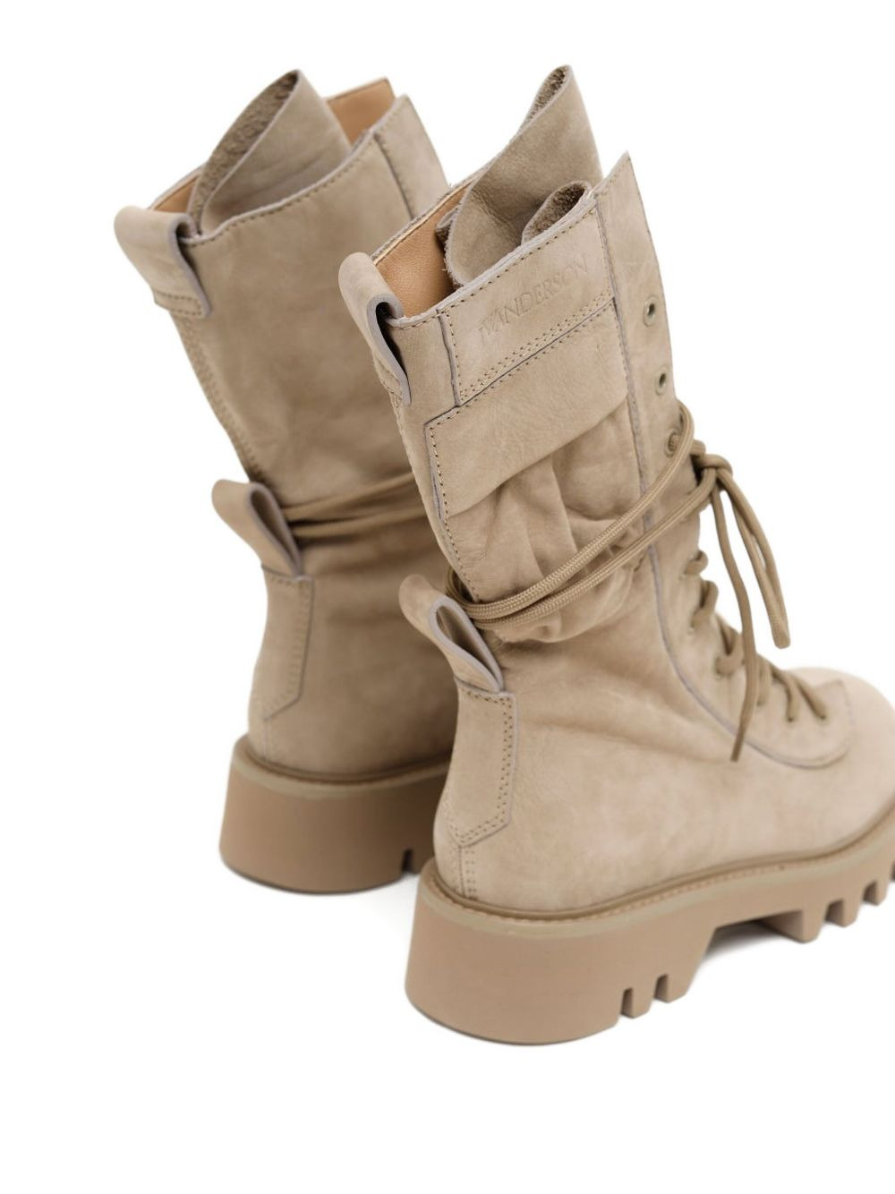 leather combat boots - 3