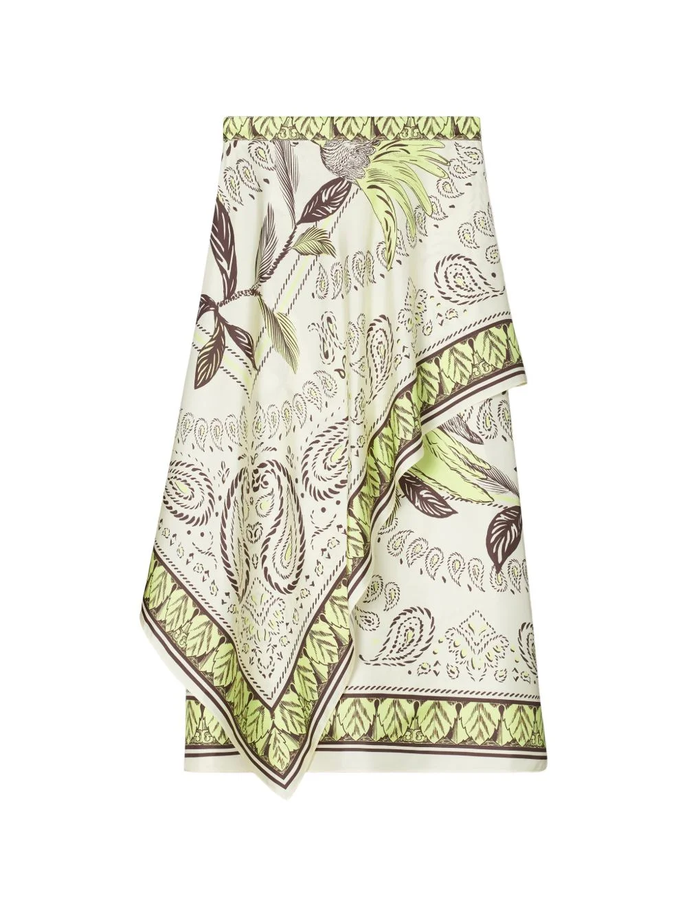 silk scarf wrap skirt - 1