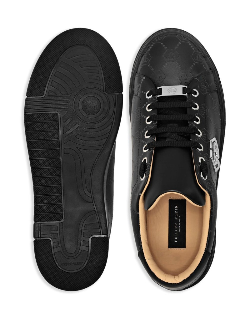 monogram-plaque sneakers 3