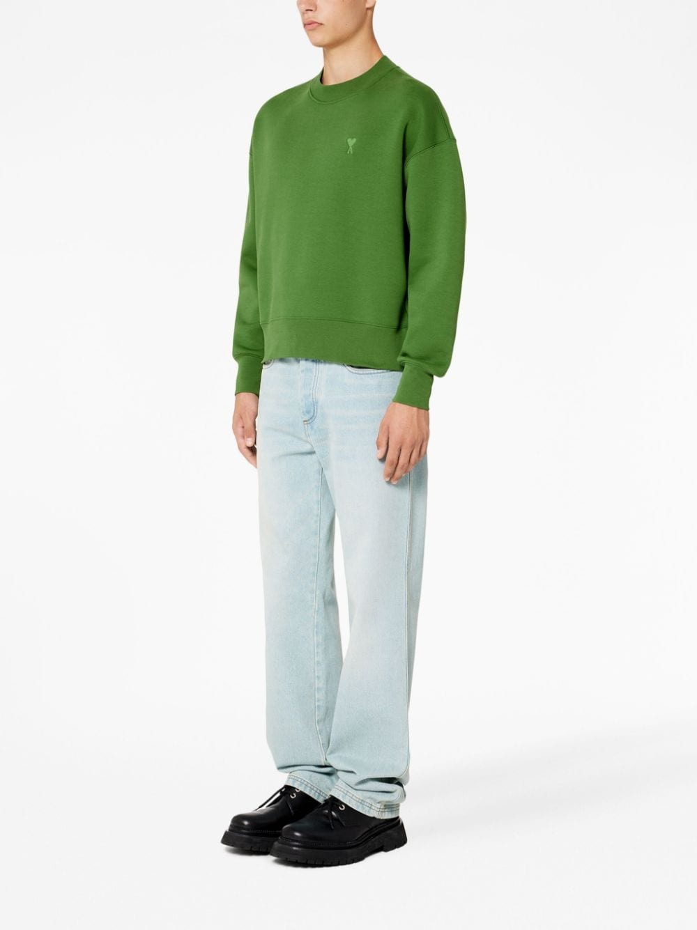 chest embroidered-logo sweatshirt - 3