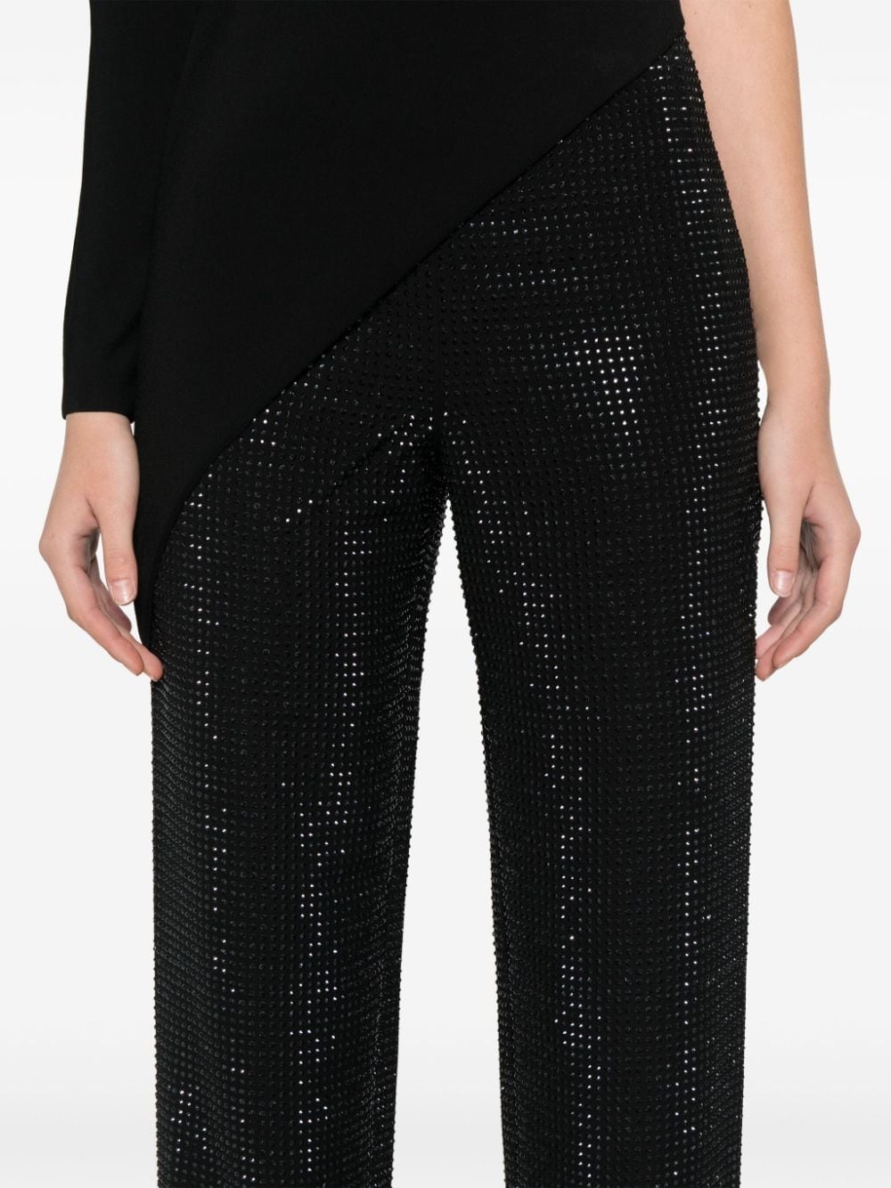 crystal-embellished trousers - 5