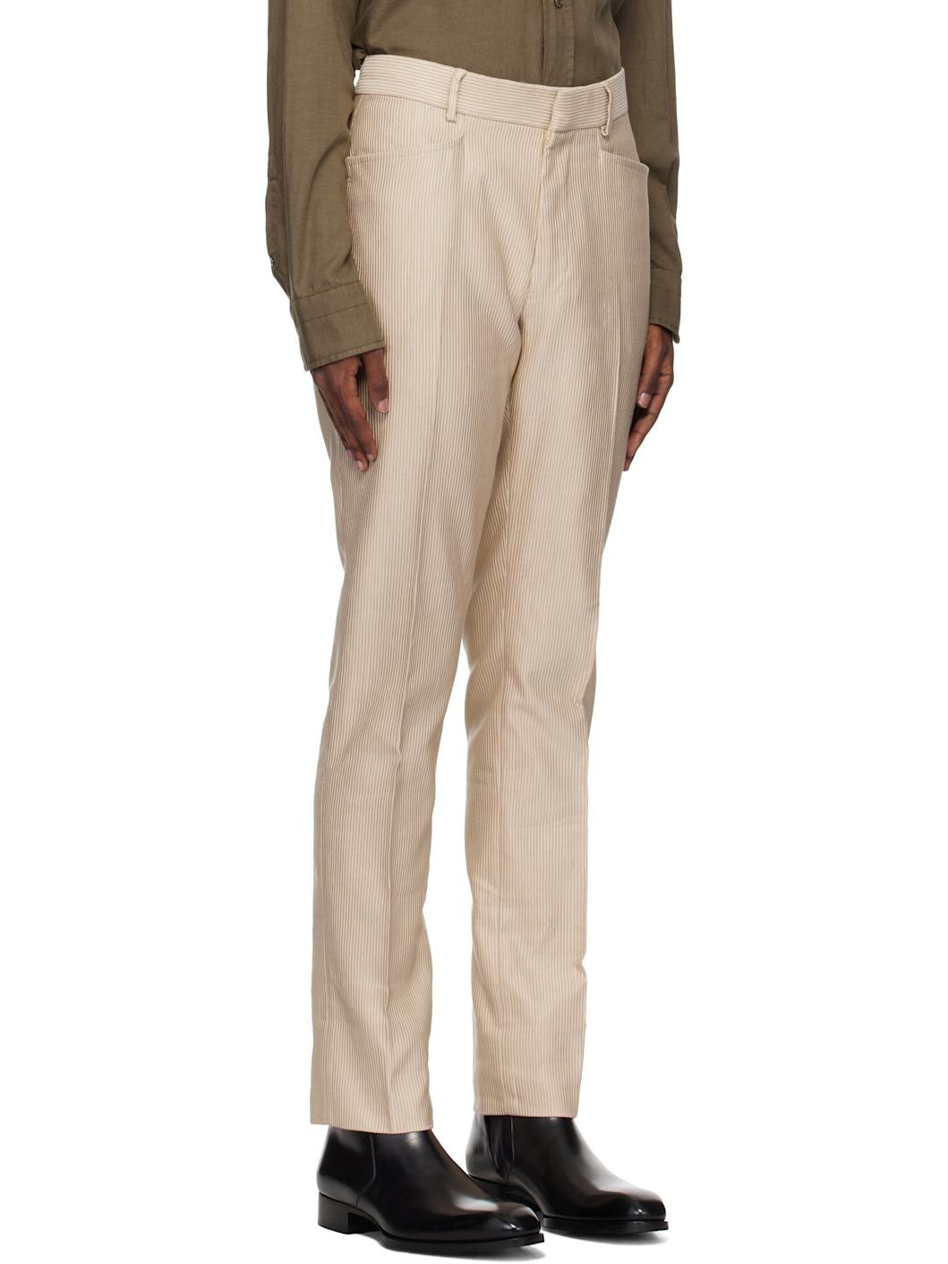 Beige Glamorous Cord Dyllan Trousers - 2
