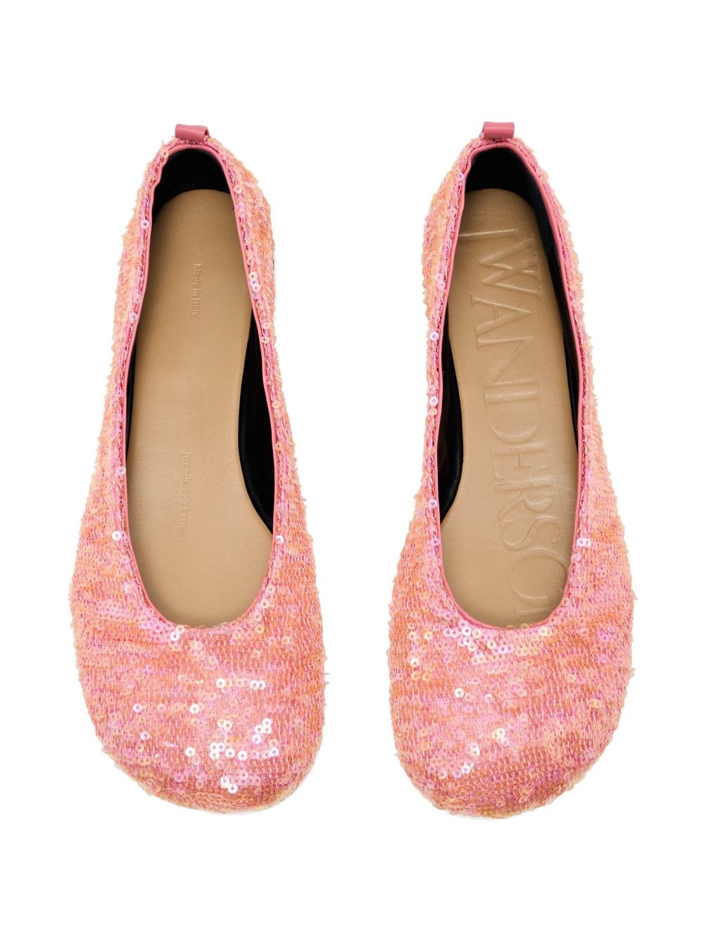 sequinned ballerina flats - 4