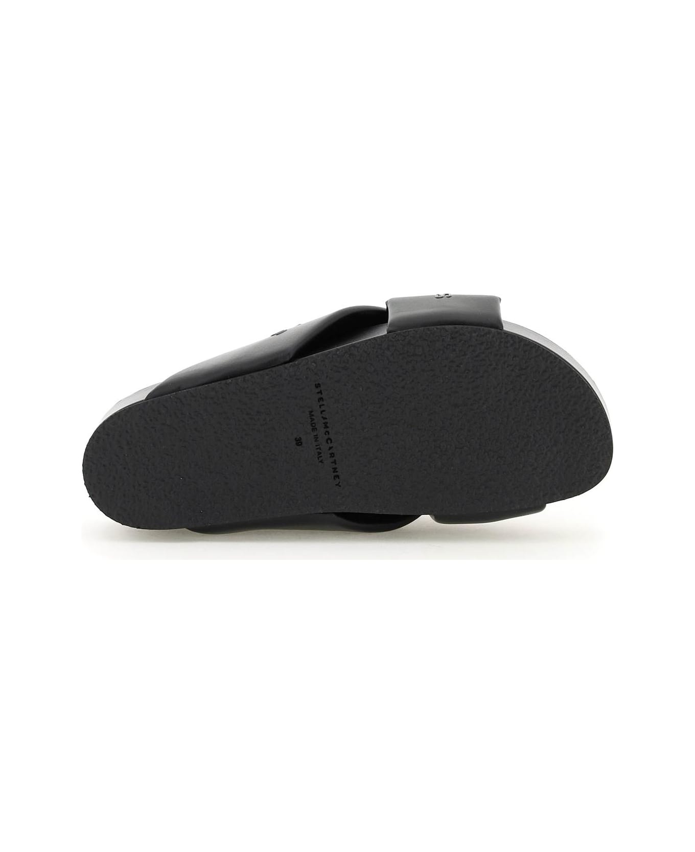 Padded Faux Leather Slides - 5
