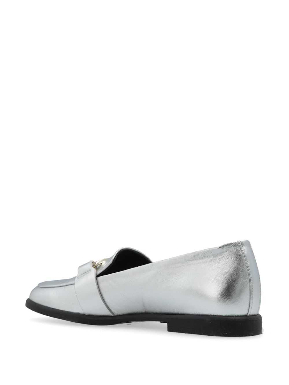 logo plaque loafers - 3