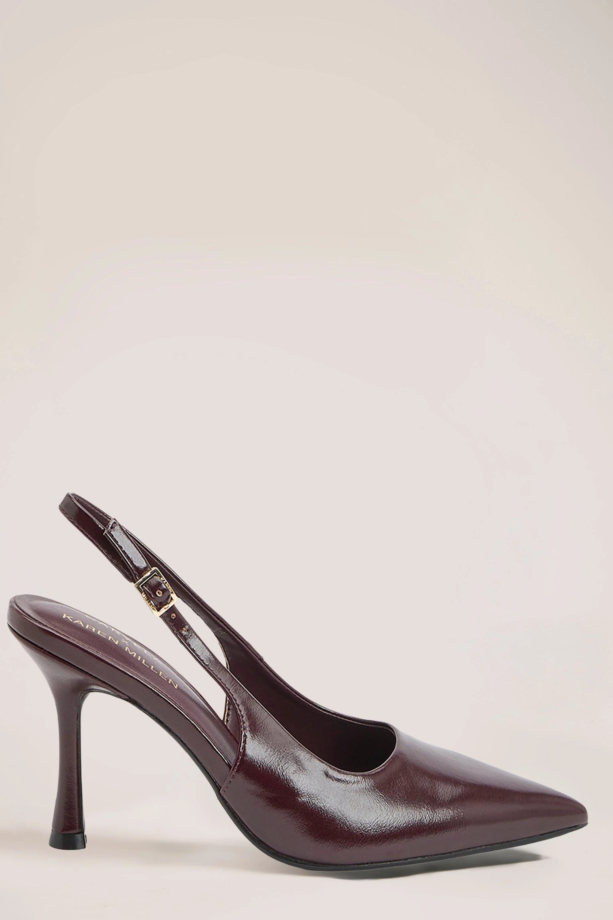 Scarlett Slingback Leather Court Shoes - 1
