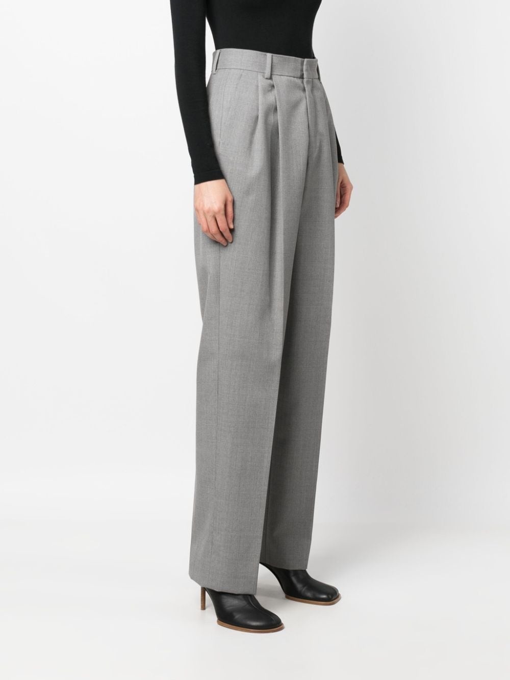 high-waist straight-leg trousers - 3