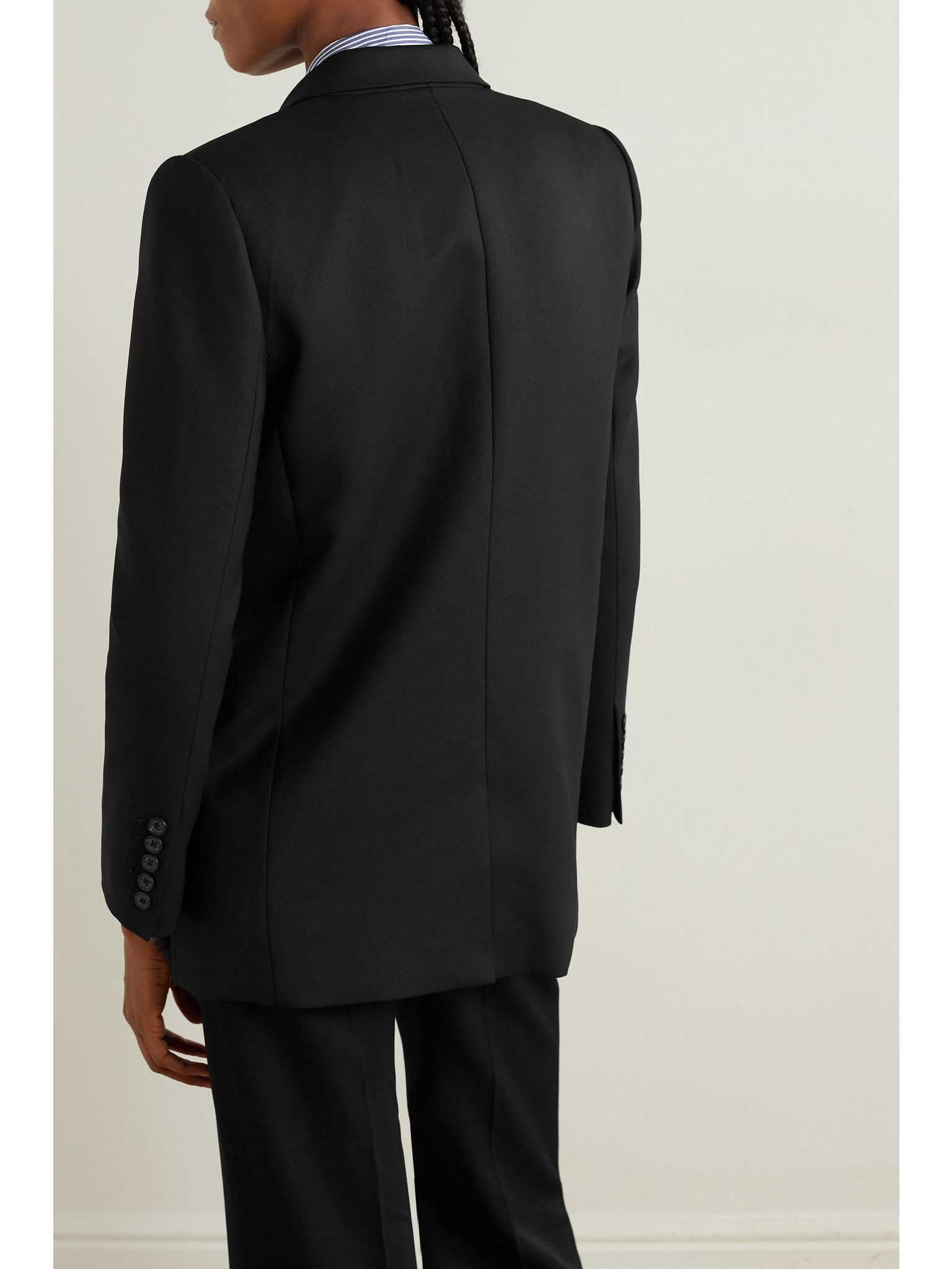 Diane stretch-wool twill blazer Black - 4