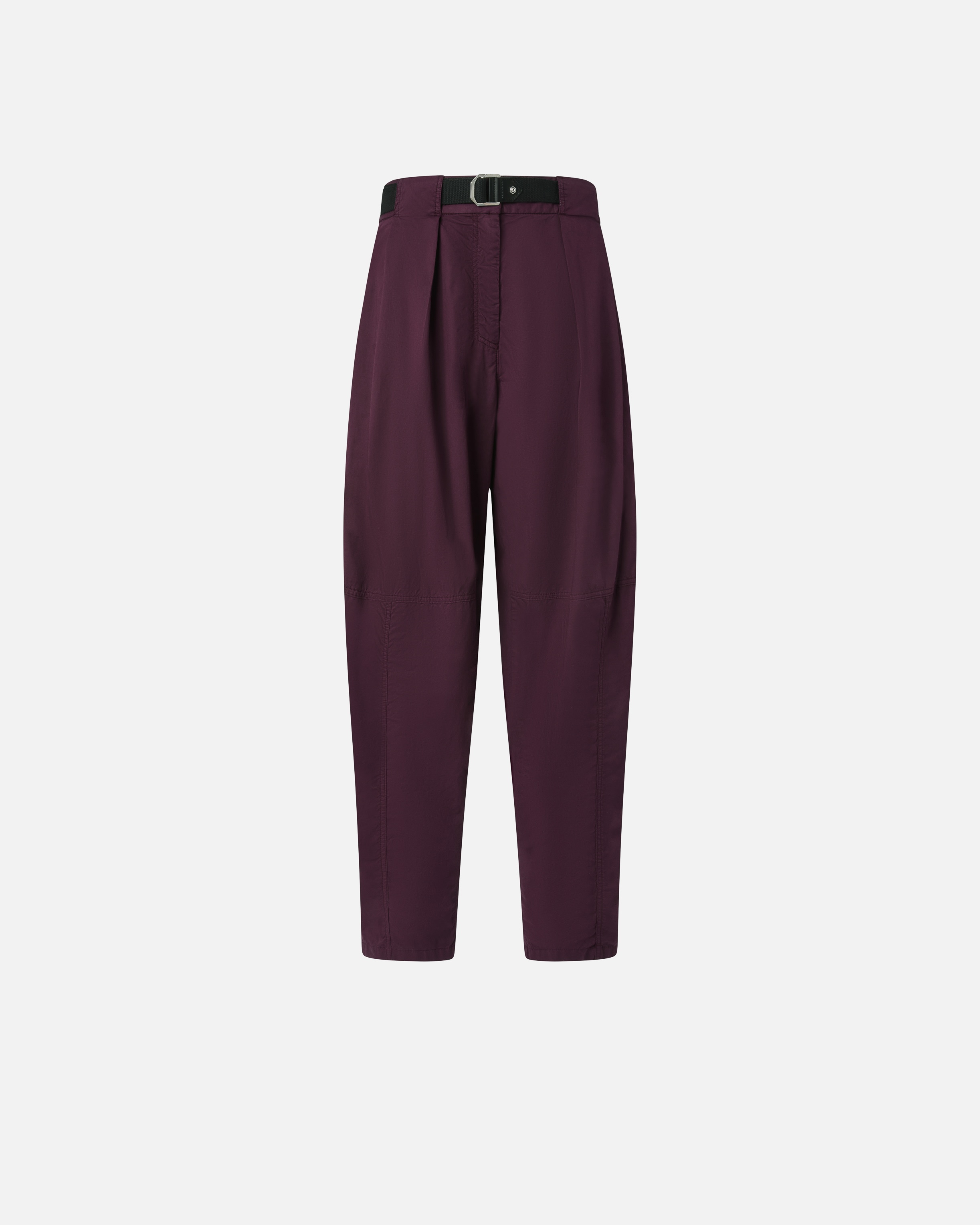 WIDE COTTON TROUSERS WITH BELT - 1