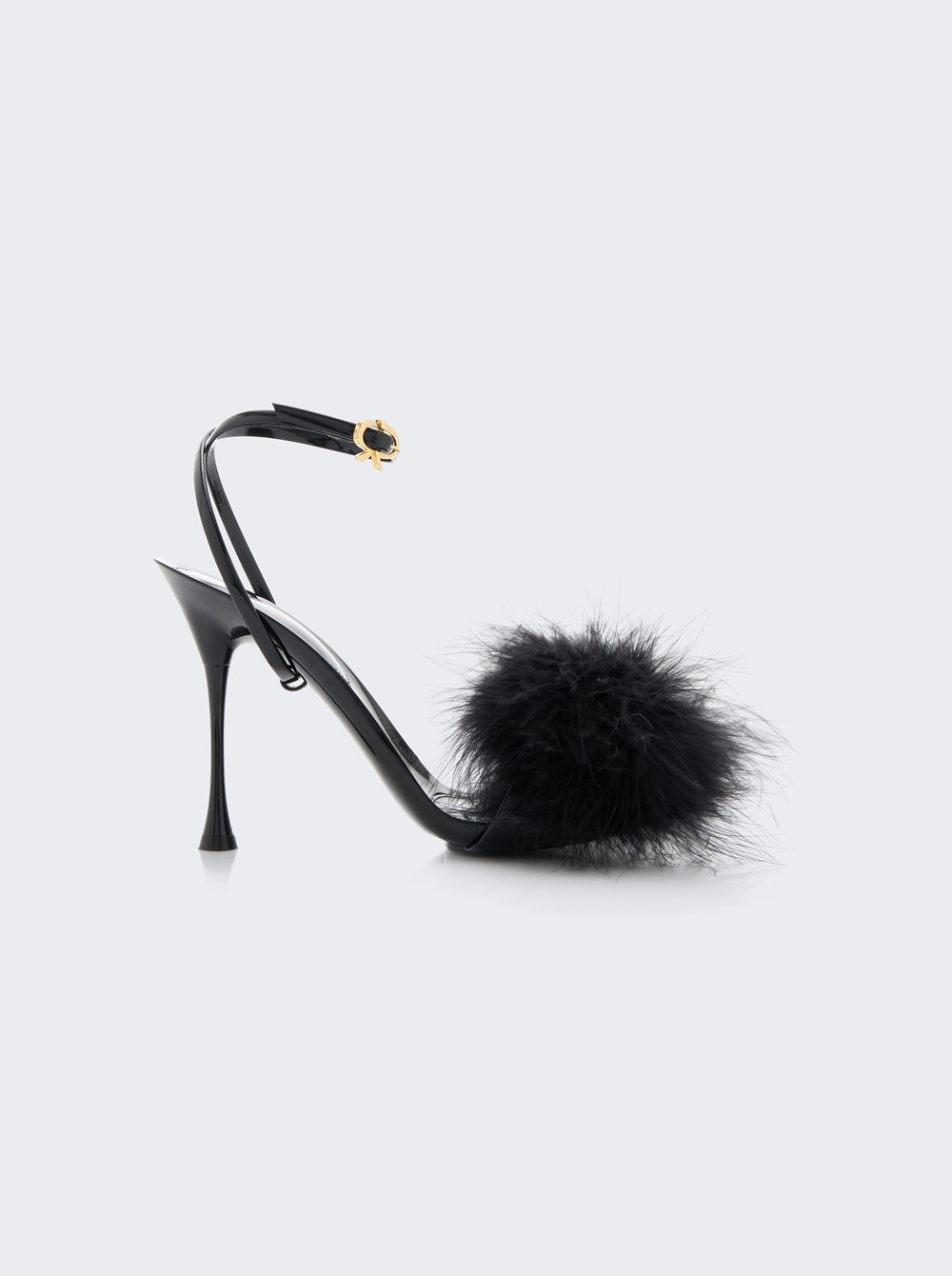 Spice Plume Heeled Sandals Black - 1