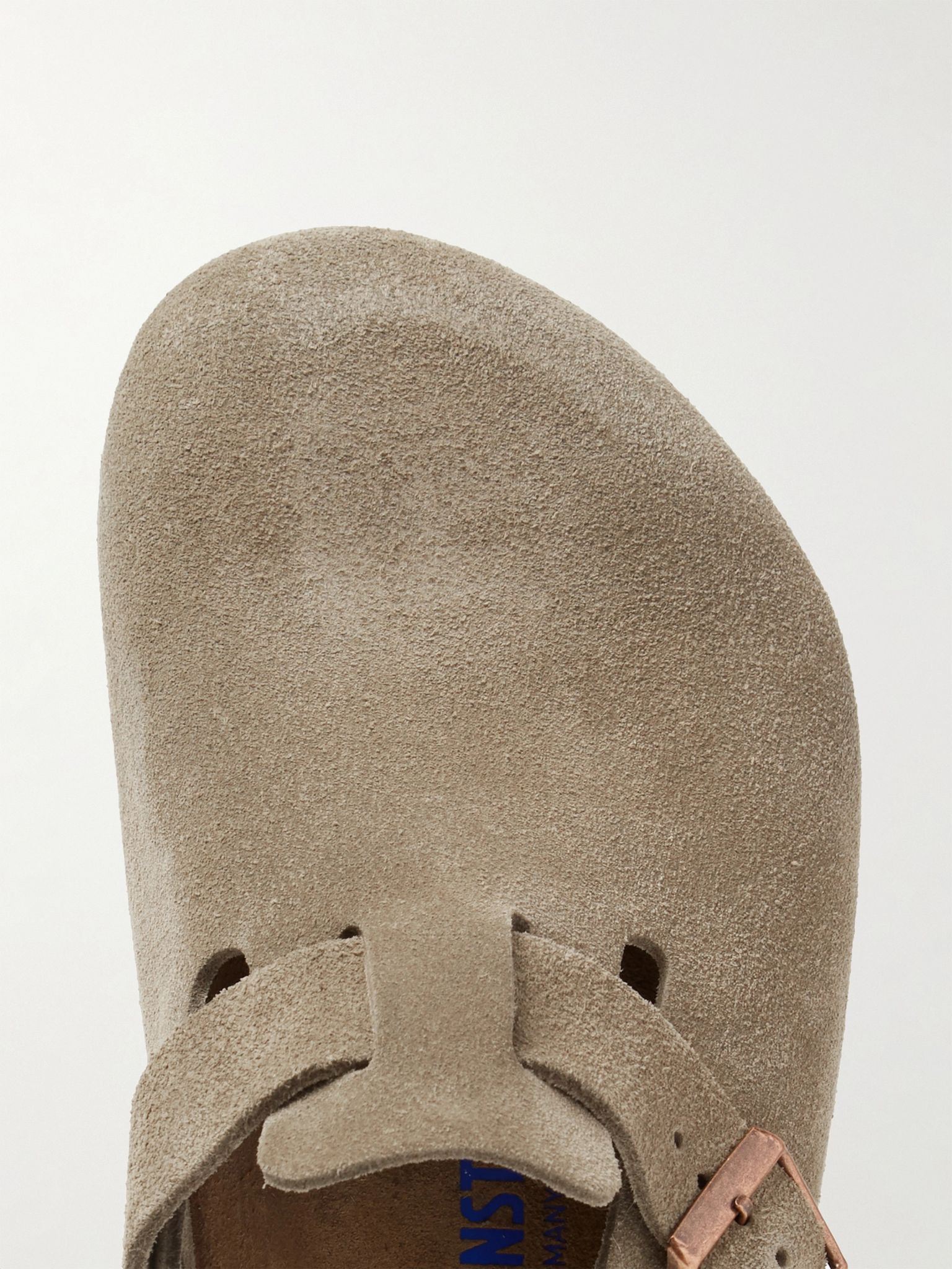 Boston Suede Clogs Taupe - 5