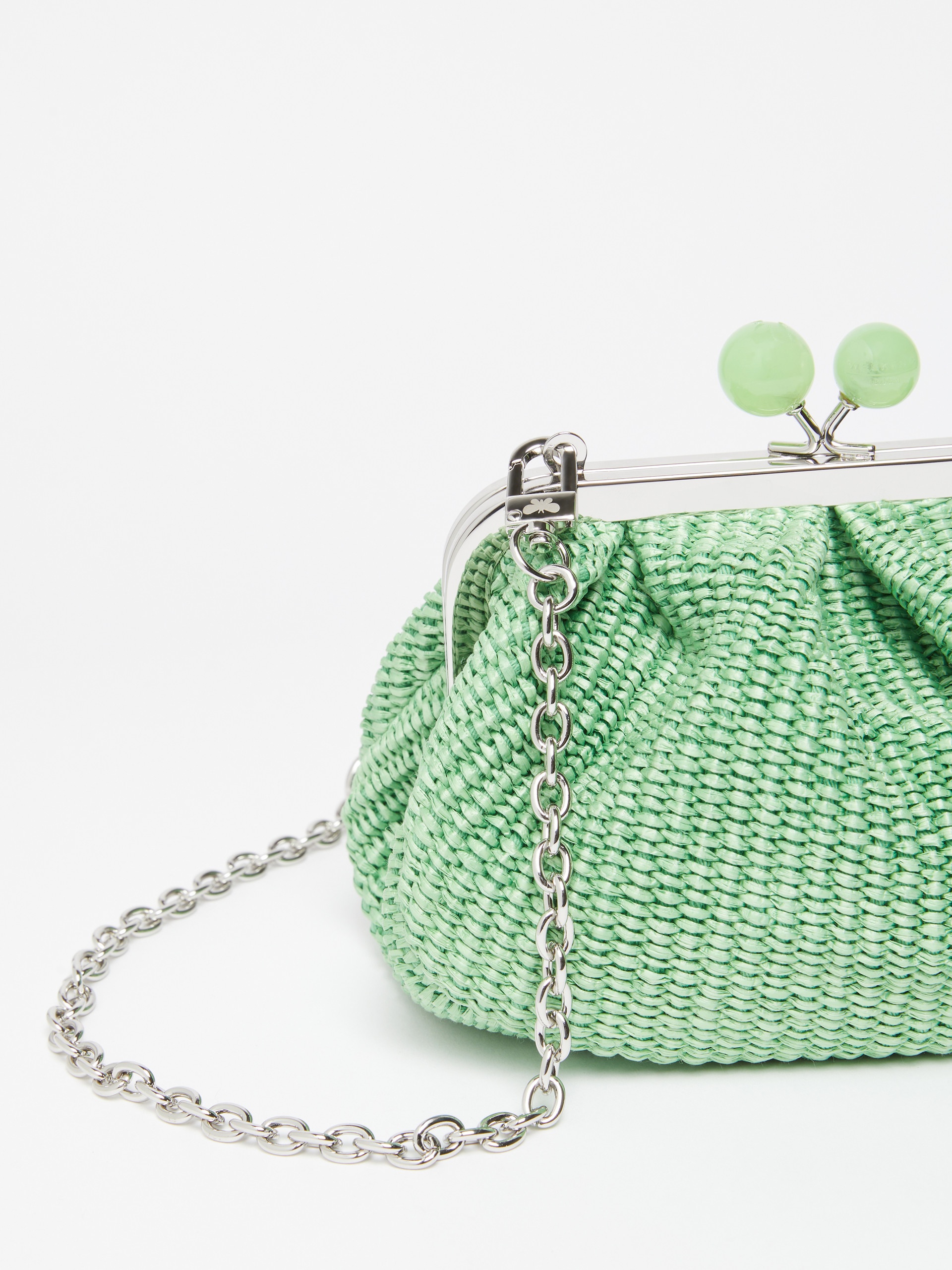 PALMAS Small raffia-effect Pasticcino Bag - 4