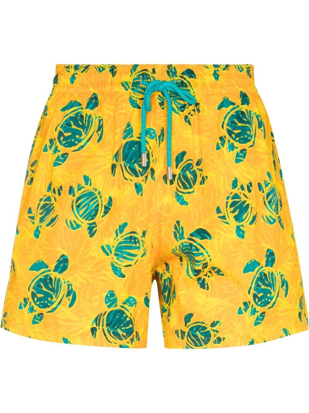 turtle-print swim shorts - 1