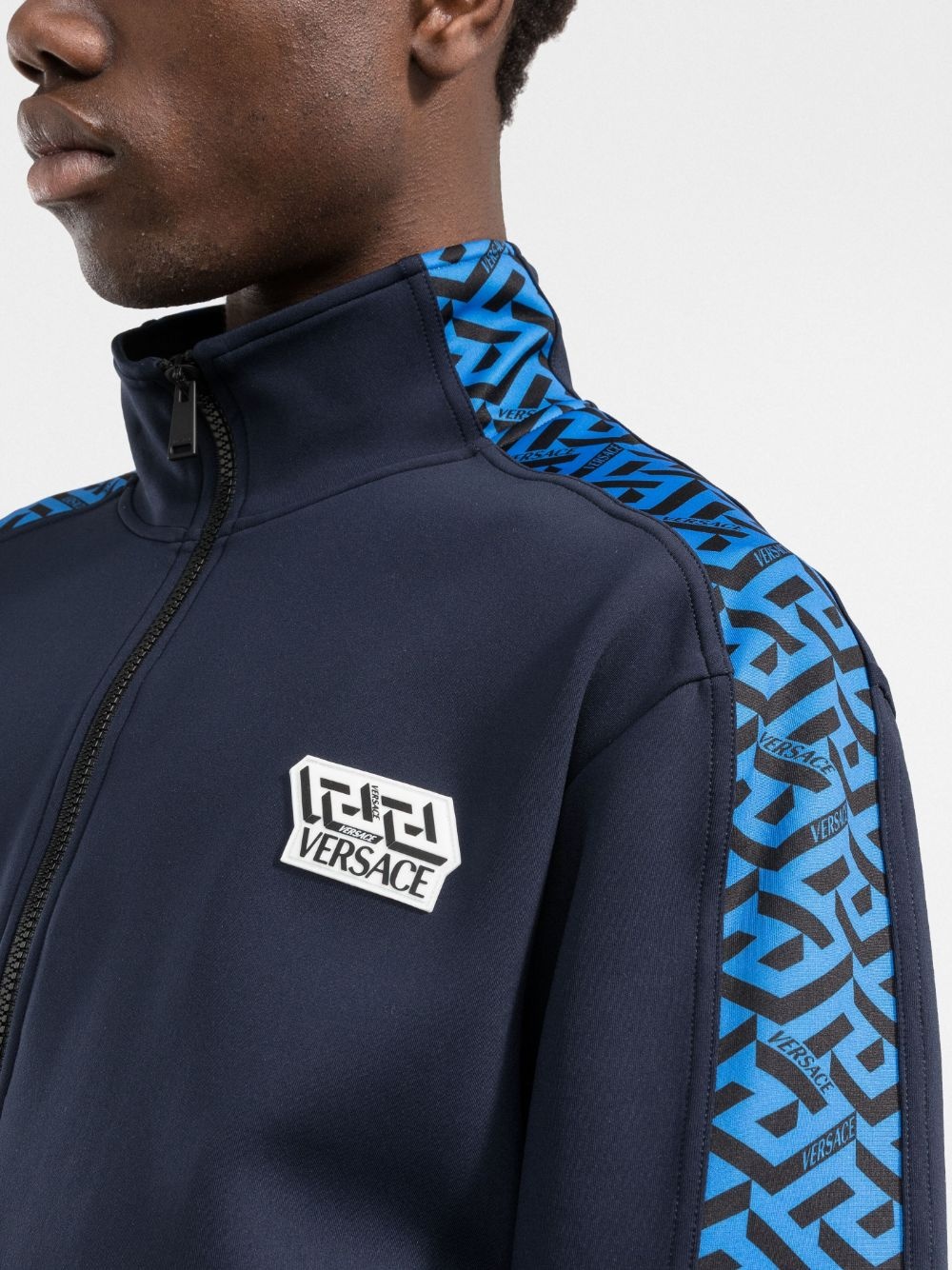 Greca-print track jacket - 5