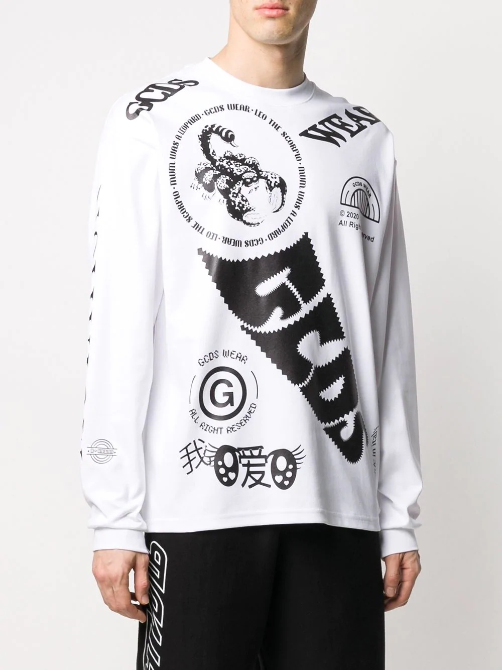 graphic long-sleeve T-shirt - 3