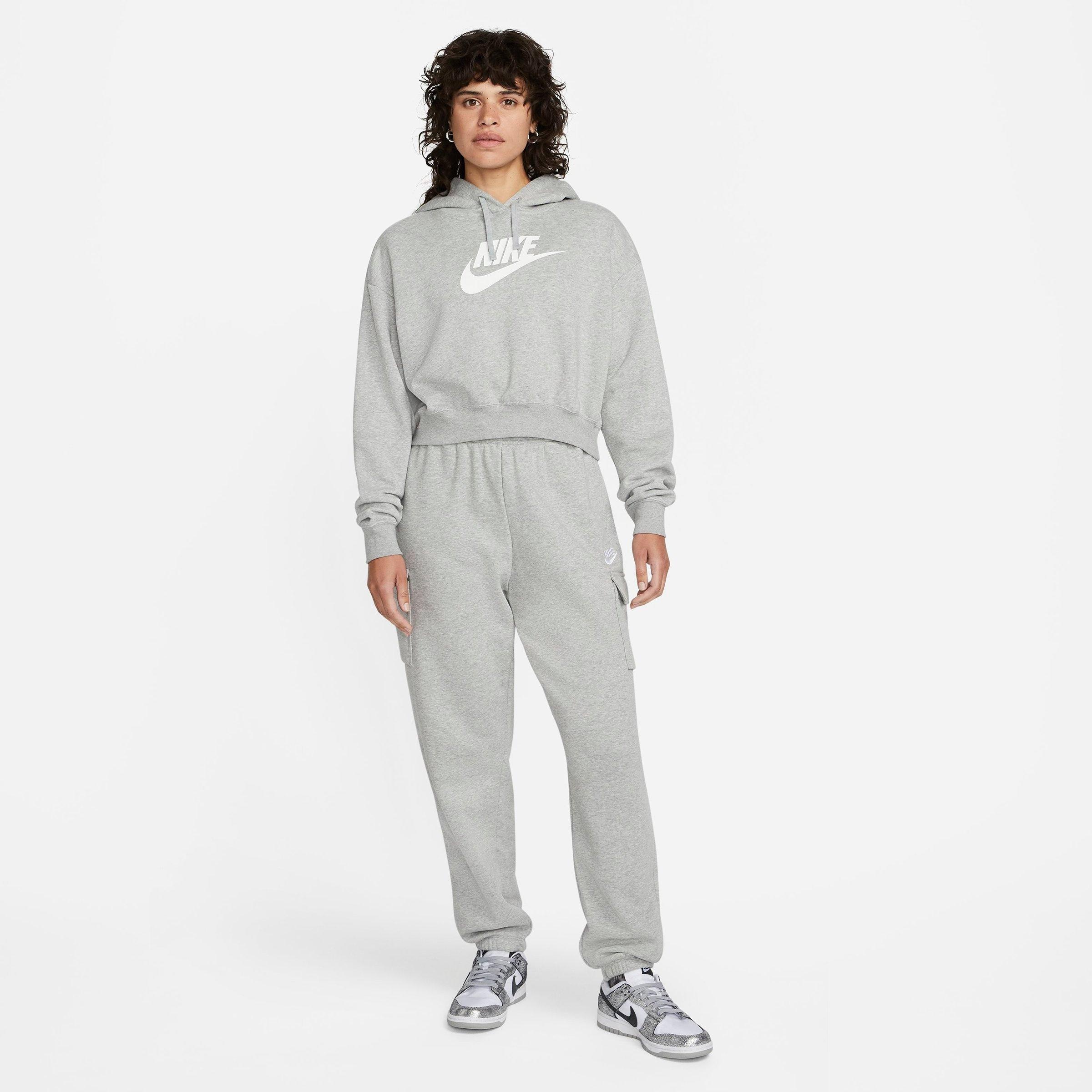 WOMEN'S NIKE SPORTSWEAR CLUB FLEECE CROP HOODIE - 3