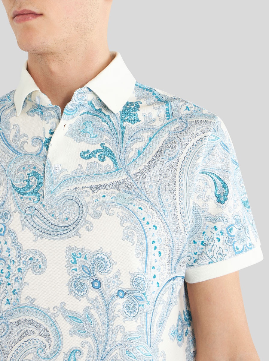 ORNAMENTAL PAISLEY POLO SHIRT - 3
