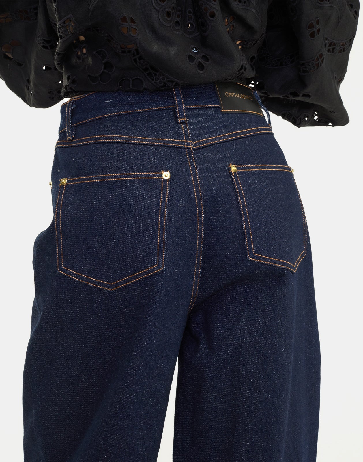 Embroidered Wide-leg Jean - 6