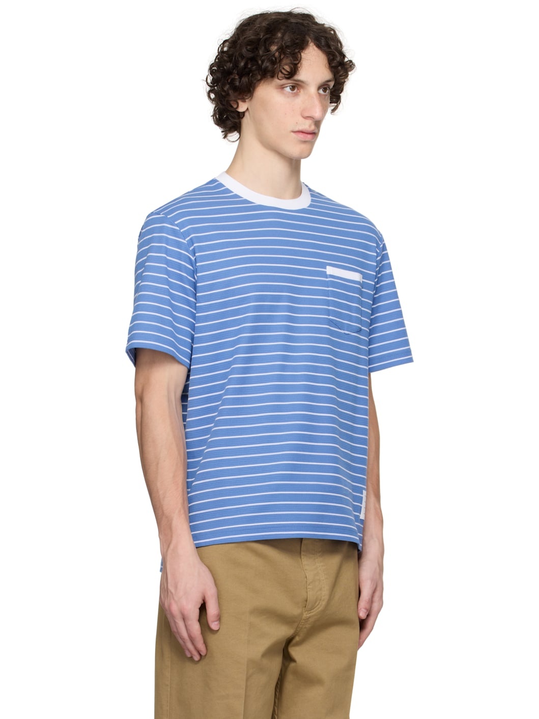 Blue Milano Short Sleeve Pocket T-shirt - 2