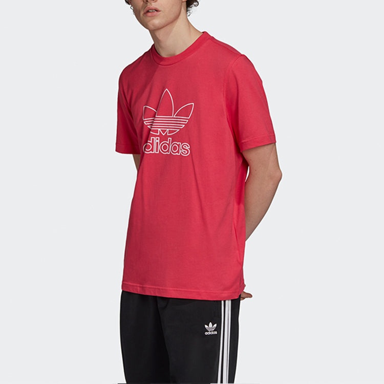 adidas originals Trefoil Logo Short Sleeve Red GF4097 - 3