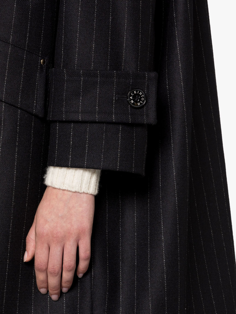 HUMBIE CHESTER NAVY CHALKSTRIPE WOOL OVERCOAT 6