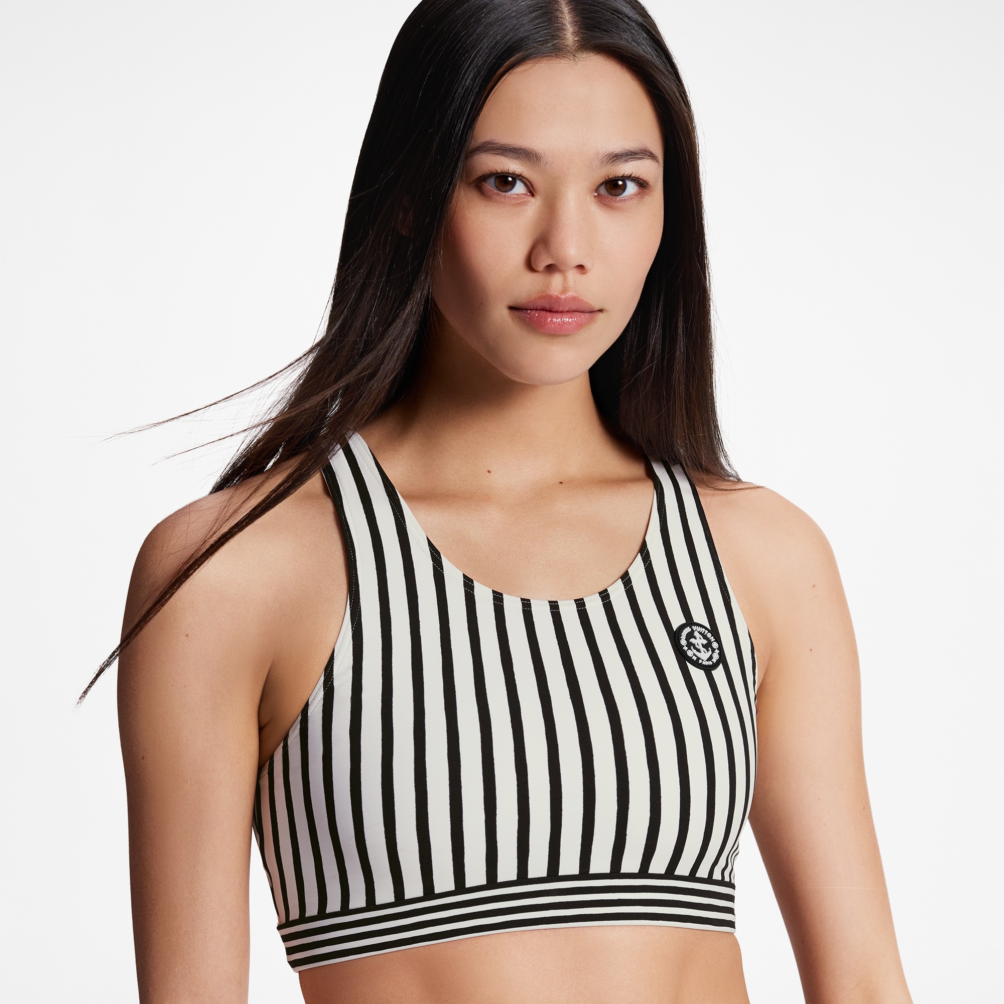 Mixed Stripes Sporty Bikini Top - 4