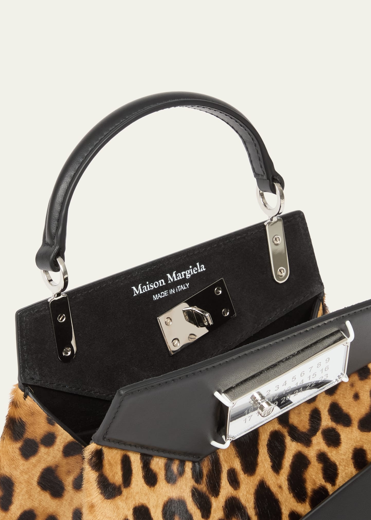 Snatched Small Leopard Calf Hair Crossbody Bag - 3