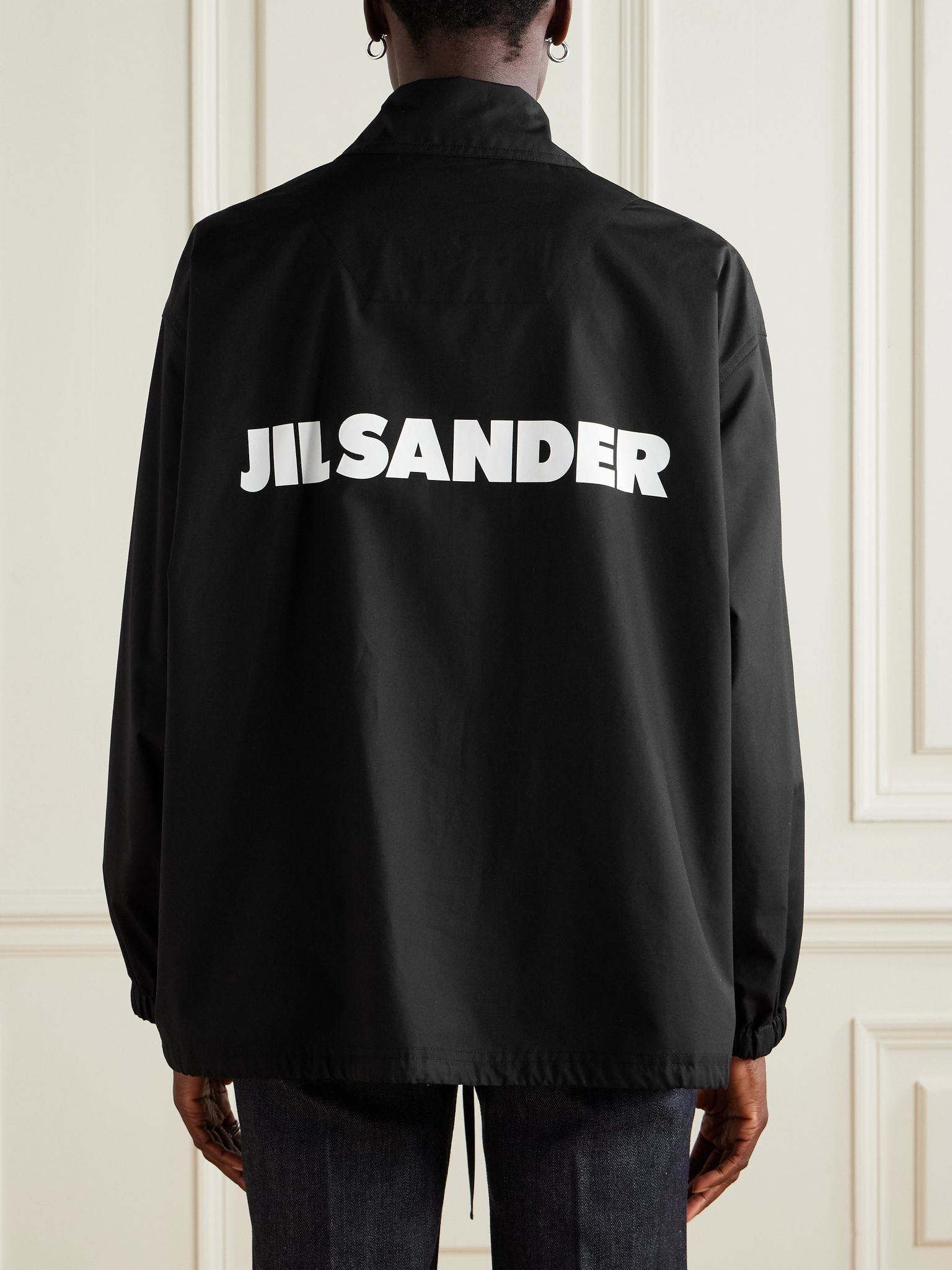 Printed cotton jacket Black - 4