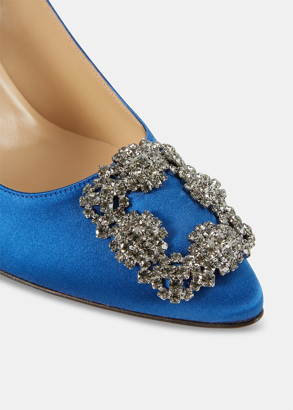 Blue Hangisi 90 Jewel Buckle Pumps - 4