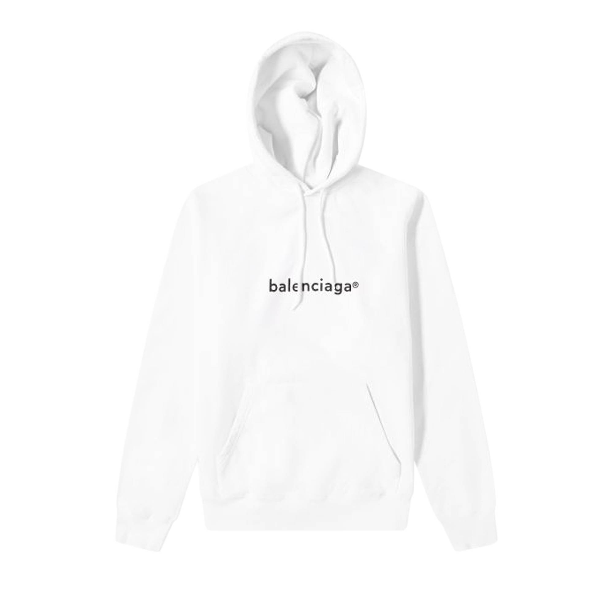 Balenciaga New Copyright Medium Fit Hoodie 'White' - 1