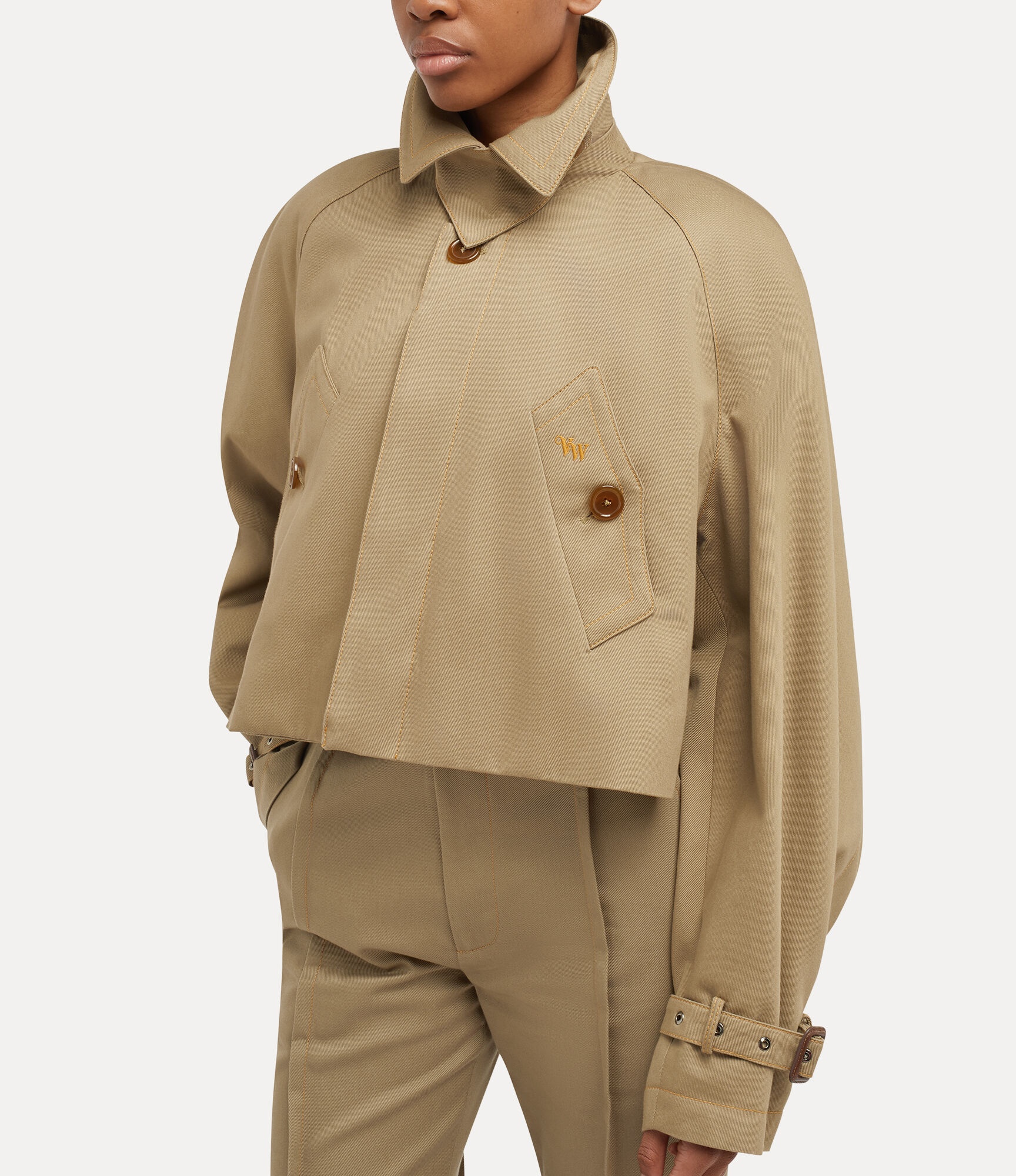 CUT OFF GRAZIANO TRENCH COAT - 5