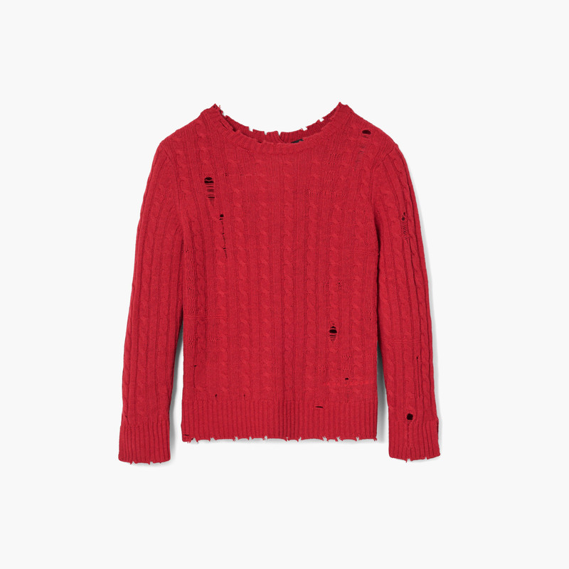 THE SHRUNKEN CASHMERE CABLE CARDIGAN 5