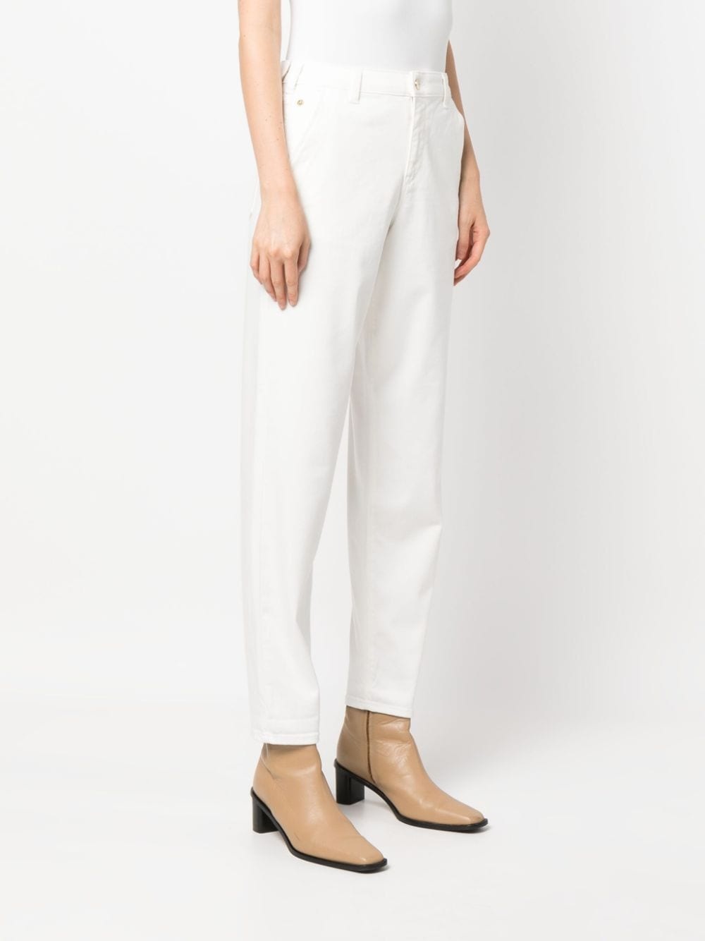 mid-rise straight-leg trousers - 3