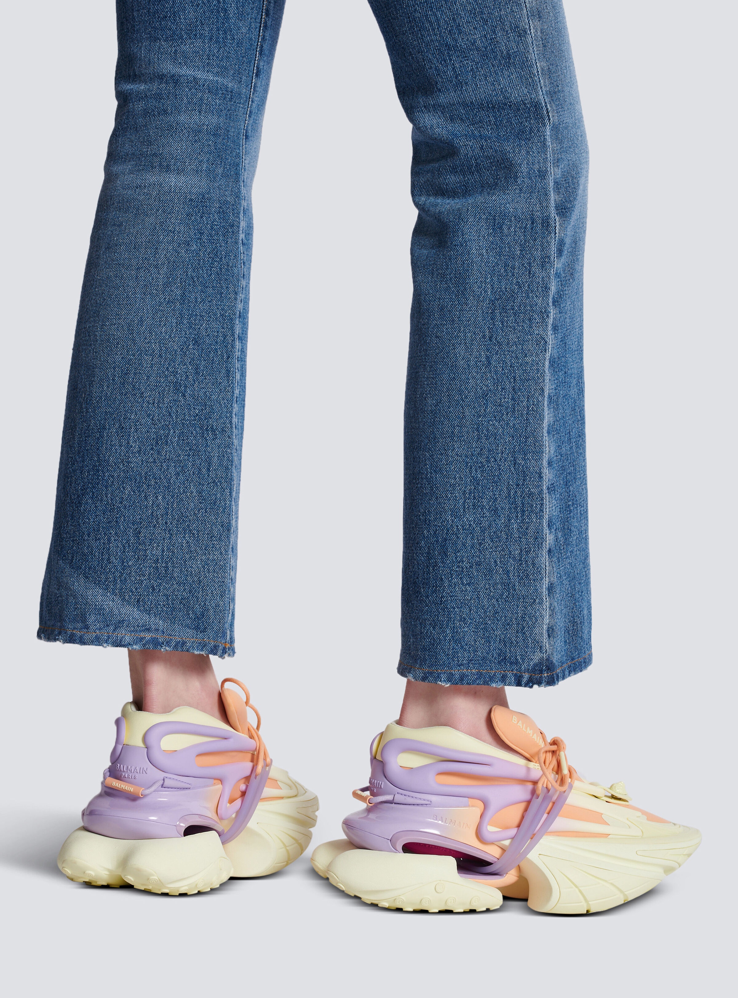 Unicorn low-top sneakers in neoprene and calfskin - 10
