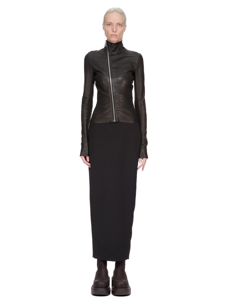 Rick Owens Black Concordians Dirt Pillar Maxi Skirt outlook