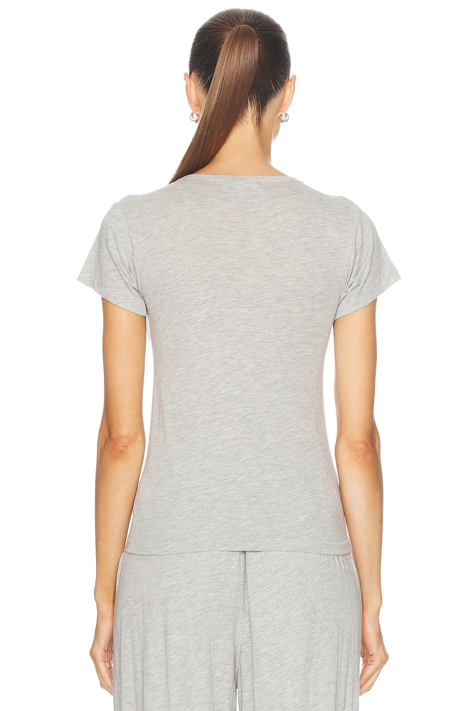 Fitted Crewneck Short Sleeve T-Shirt - 3