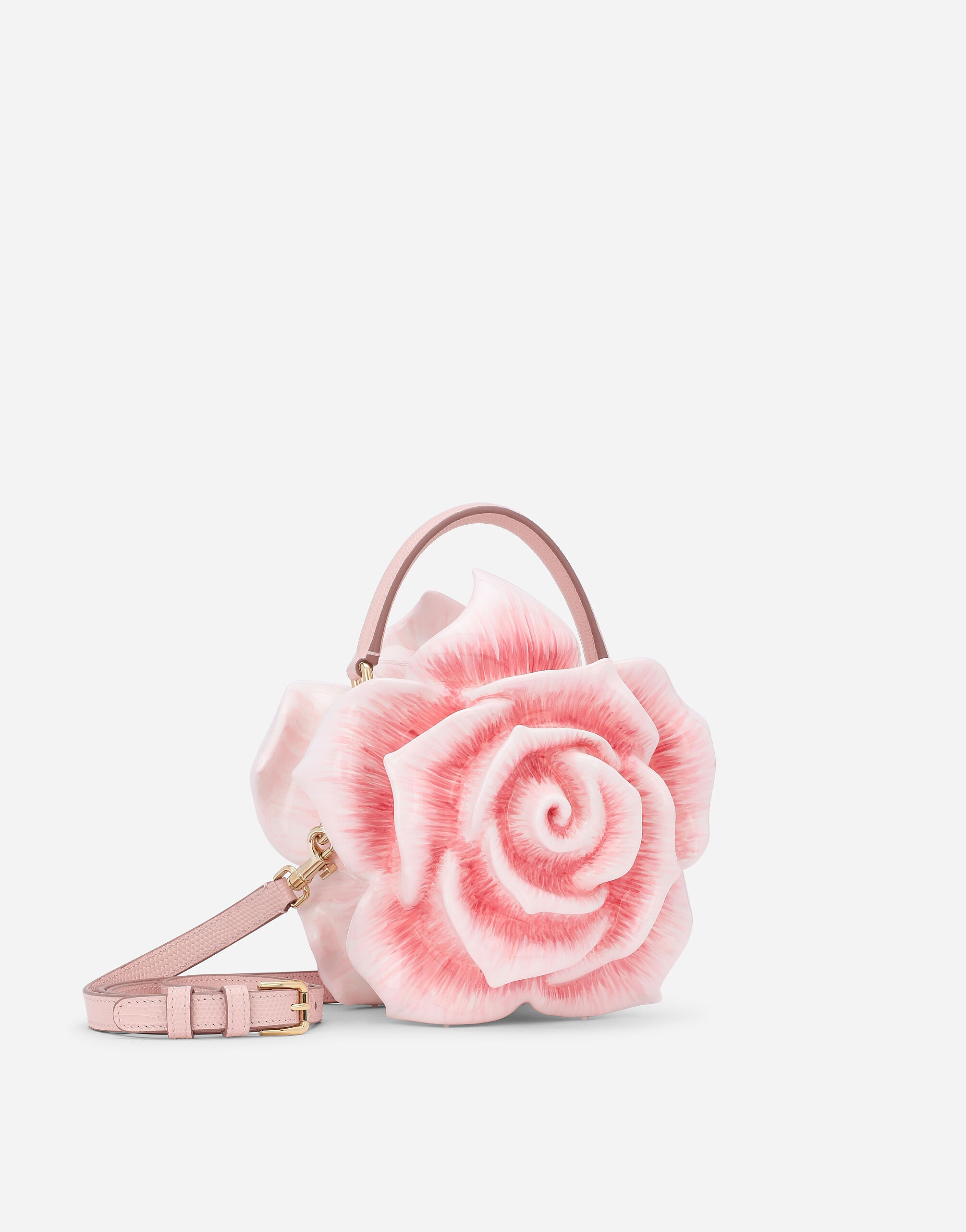 Resin rose-design Dolce Box bag - 3