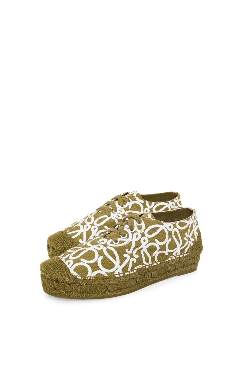 Loewe Solar lace-up in canvas outlook