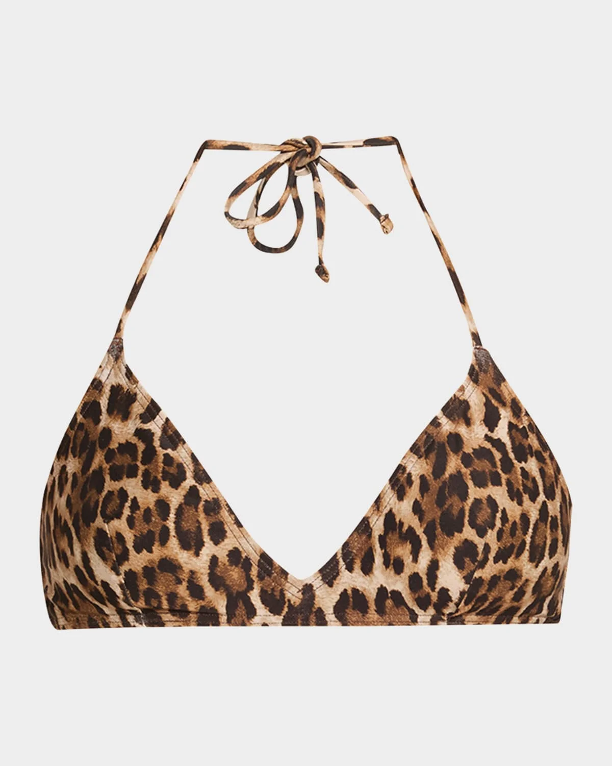 Printed Triangle Bikini Top - 1