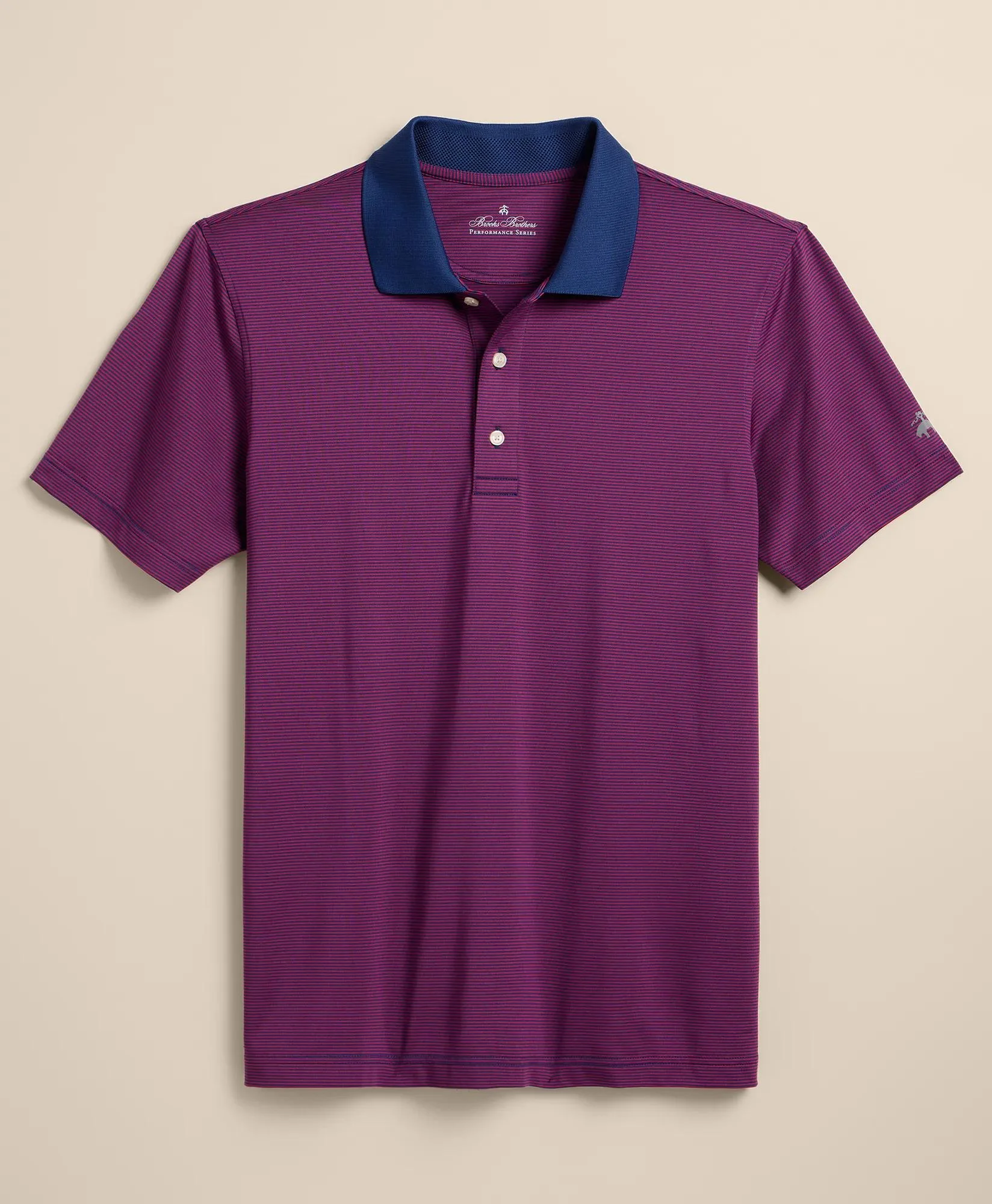 Performance Series Micro Stripe Jersey Polo Shirt - 1