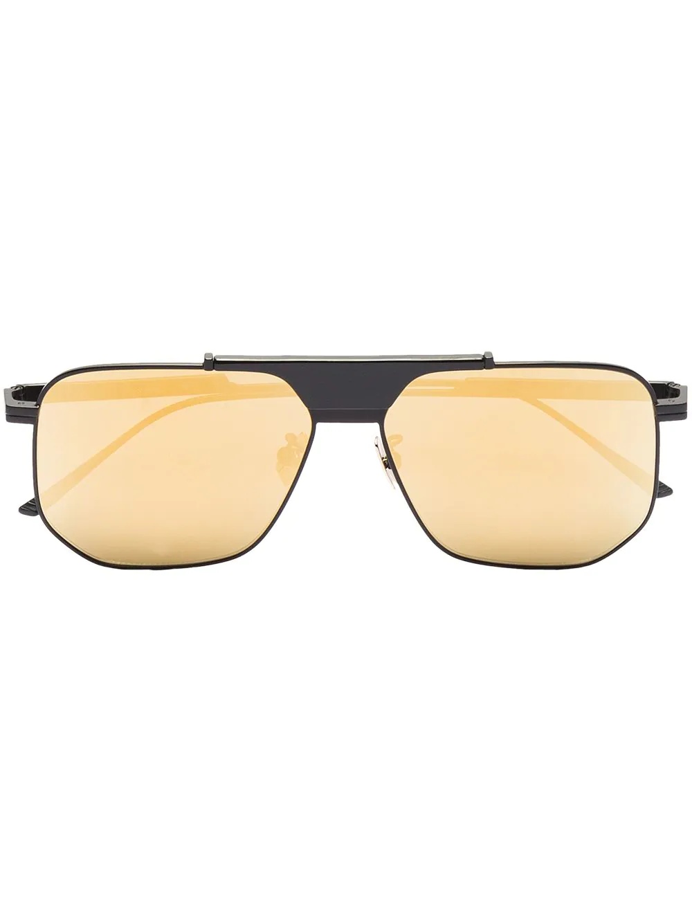 geometric aviator-frame sunglasses - 1