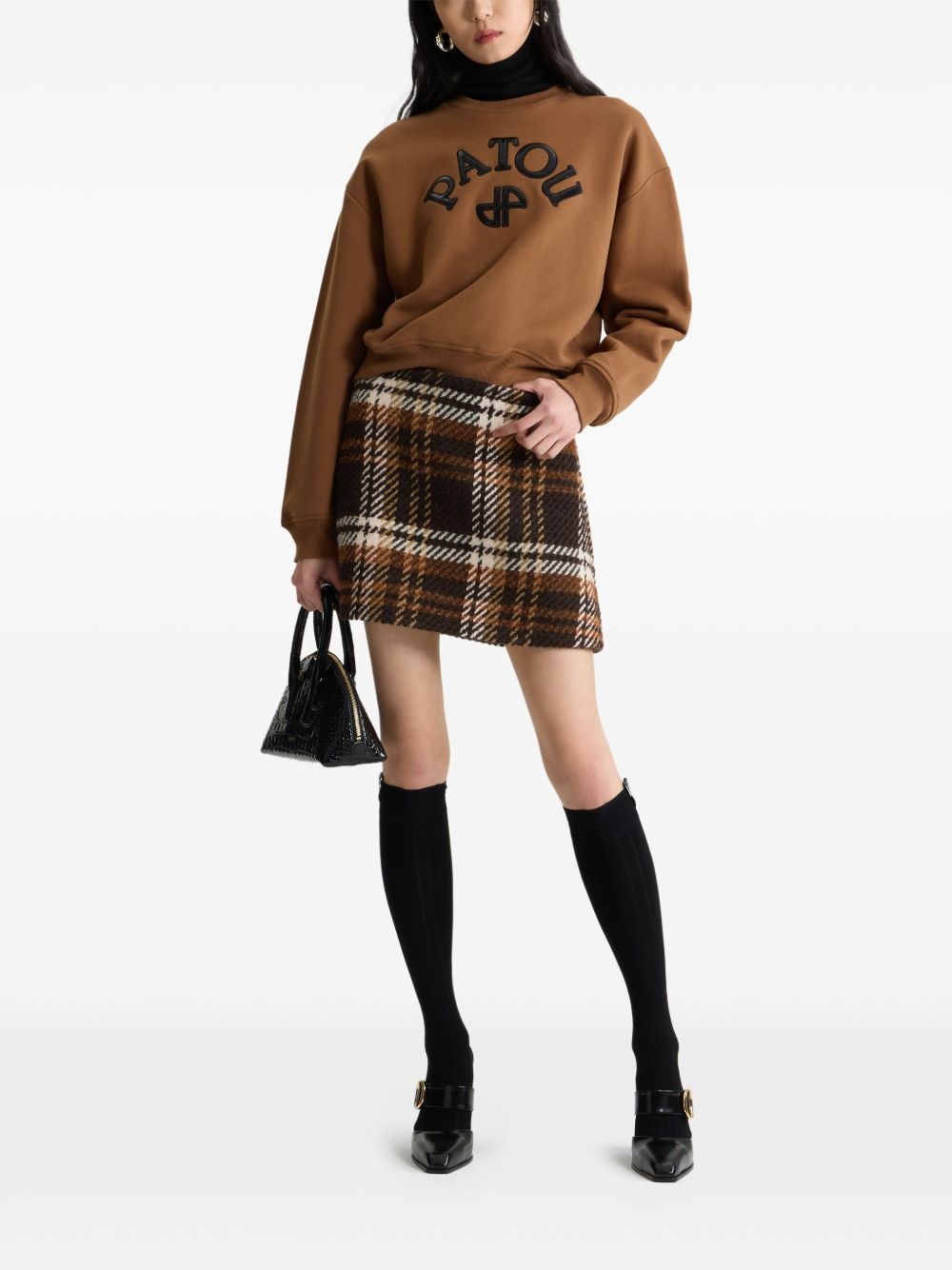 wool mini skirt - 2