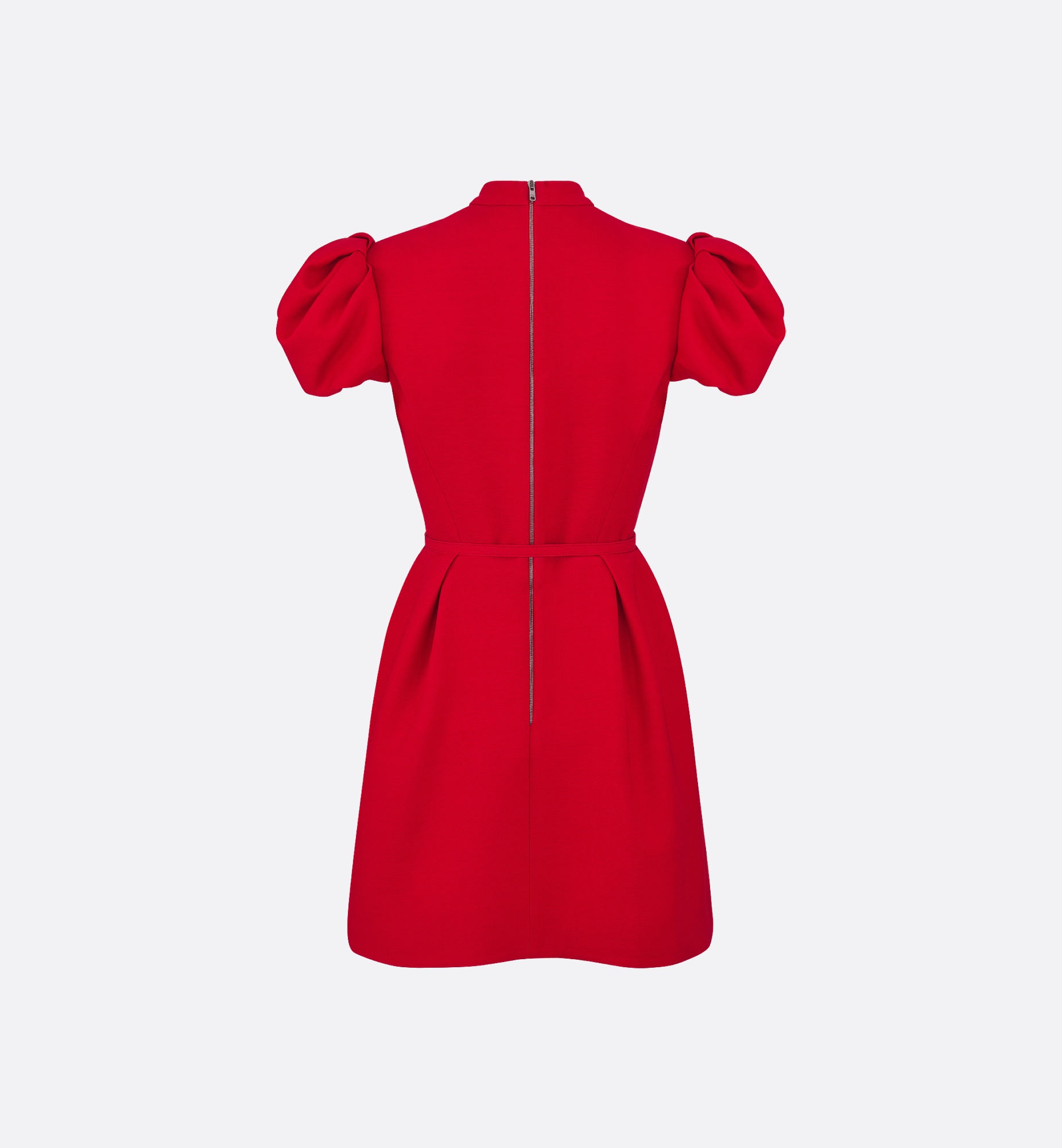 Belted Short Dress - 6