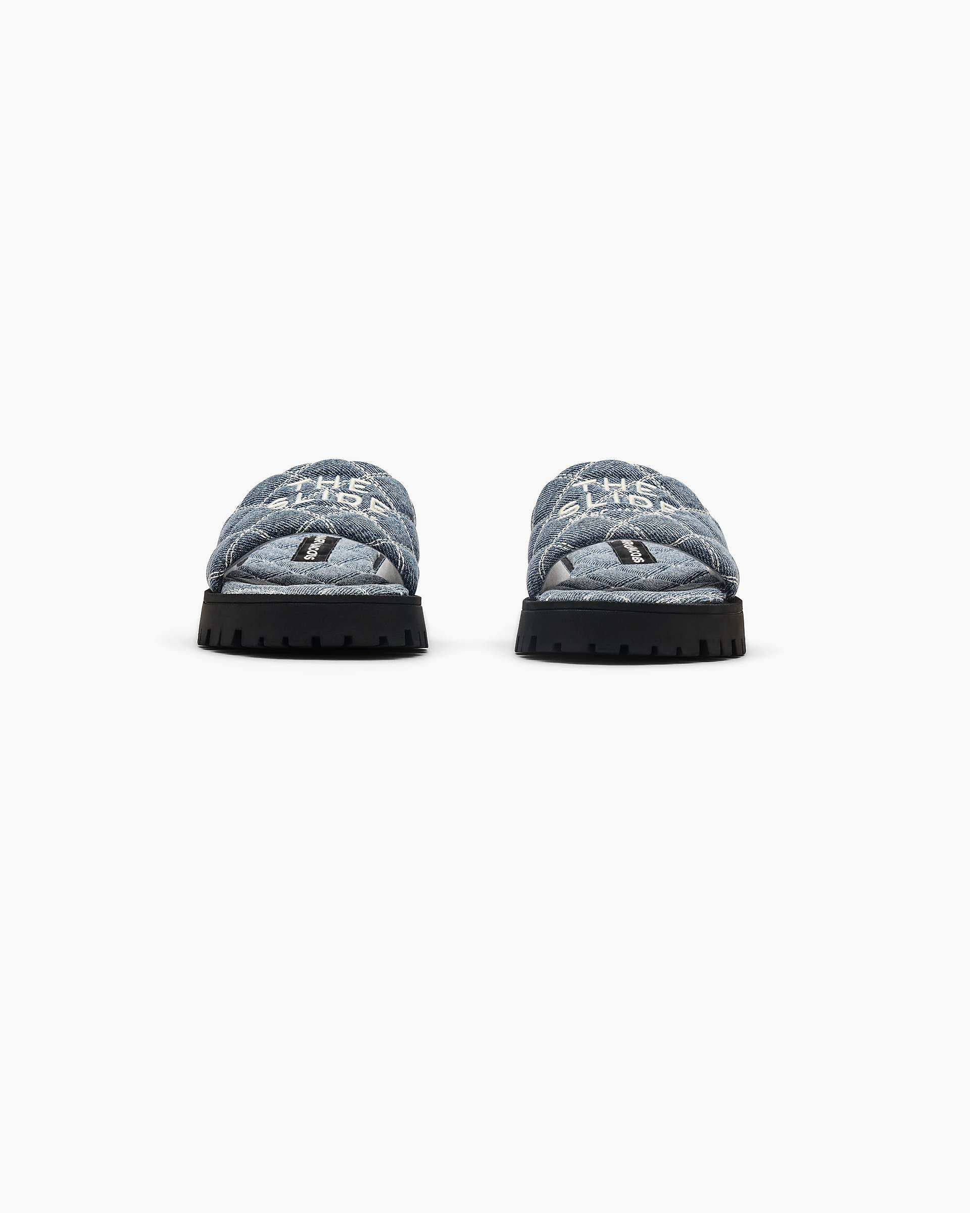 THE QUILTED DENIM LUG SOLE SLIDE - 5