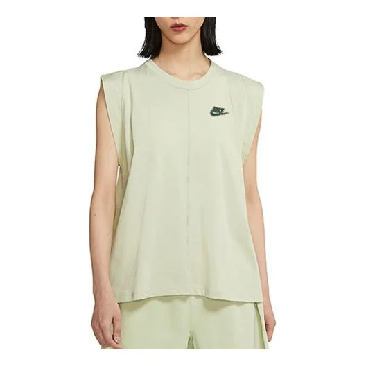 (WMNS) Nike Sportswear Casual Breathable Sports 3D Logo Sleeveless Green CZ9252-371 - 1