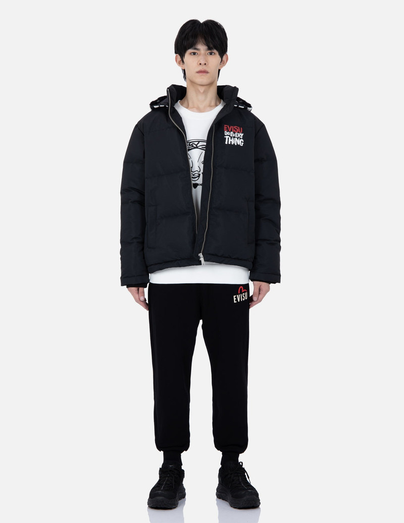 Brand Motto Print Down Jacket 5