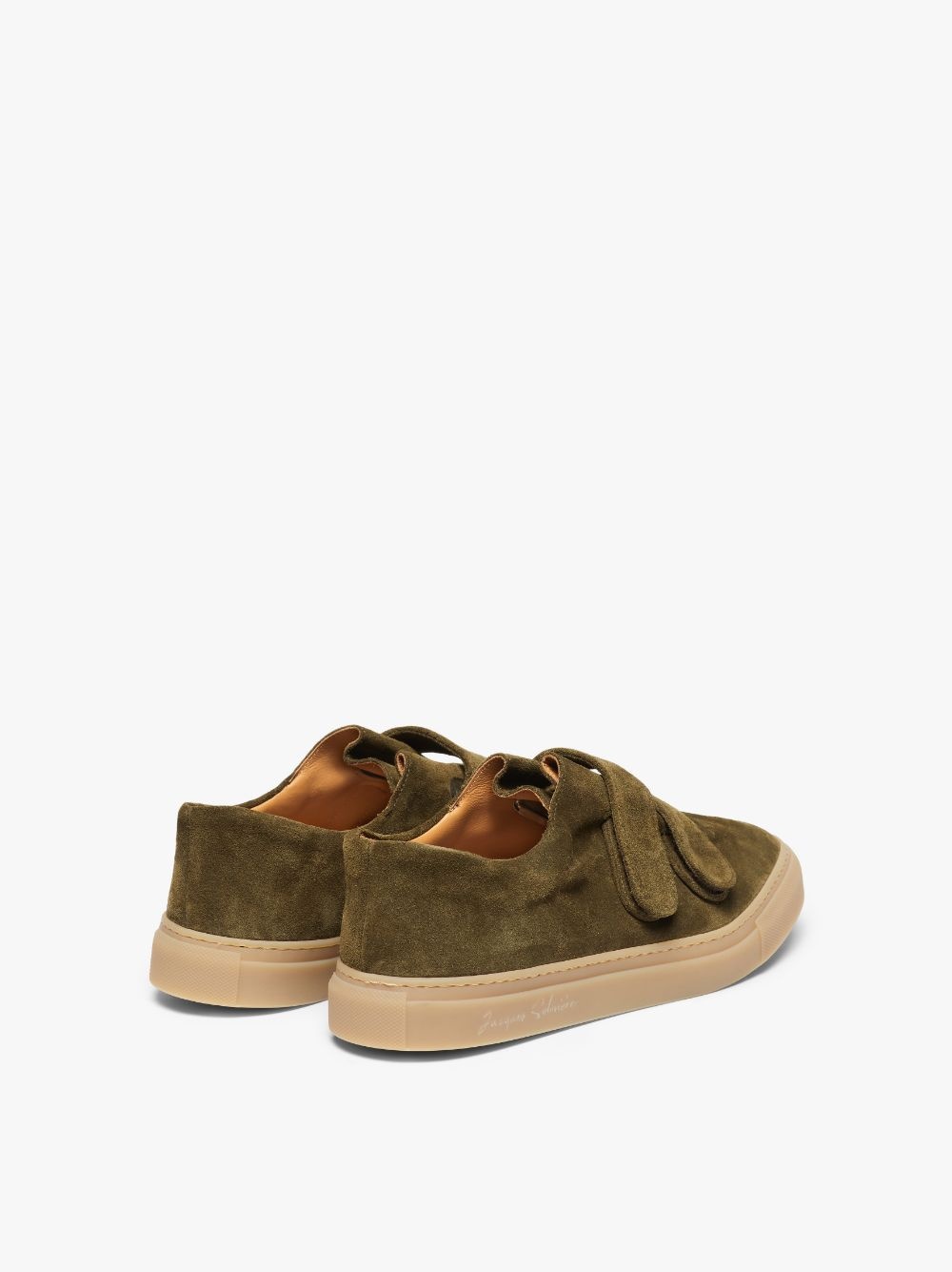 JACQUES SOLOVIÈRE KAHKI SUEDE VELCRO® SNEAKERS - 4
