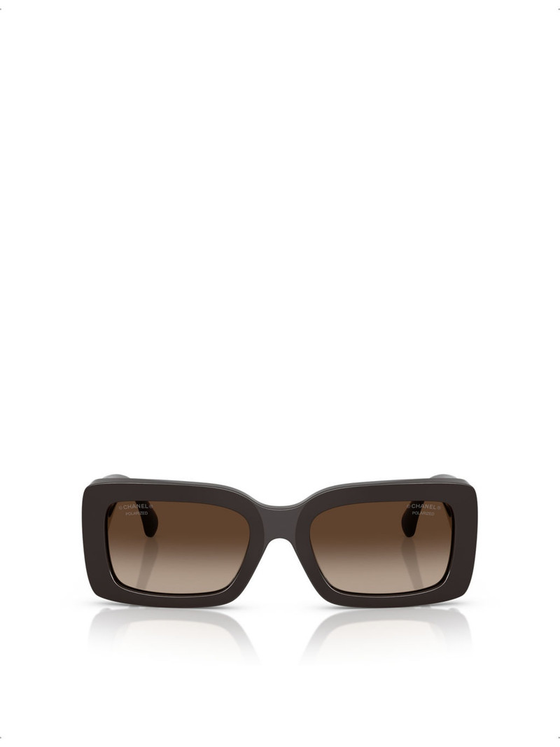 CH5534 Polarised Rectangle-Frame Acetate Sunglasses 1