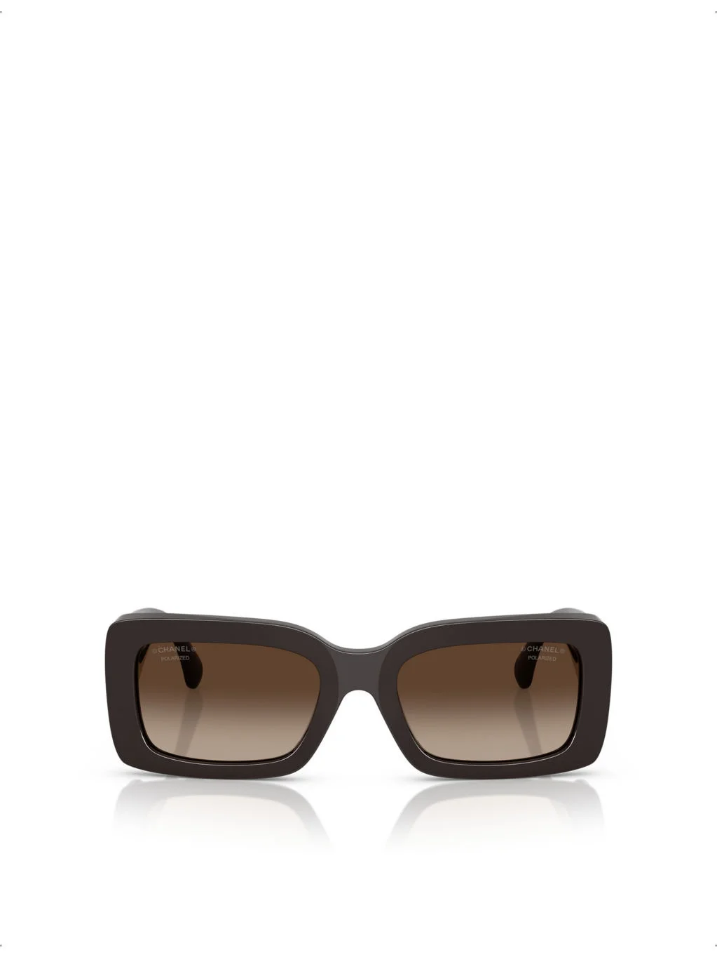 CH5534 Polarised Rectangle-Frame Acetate Sunglasses - 1